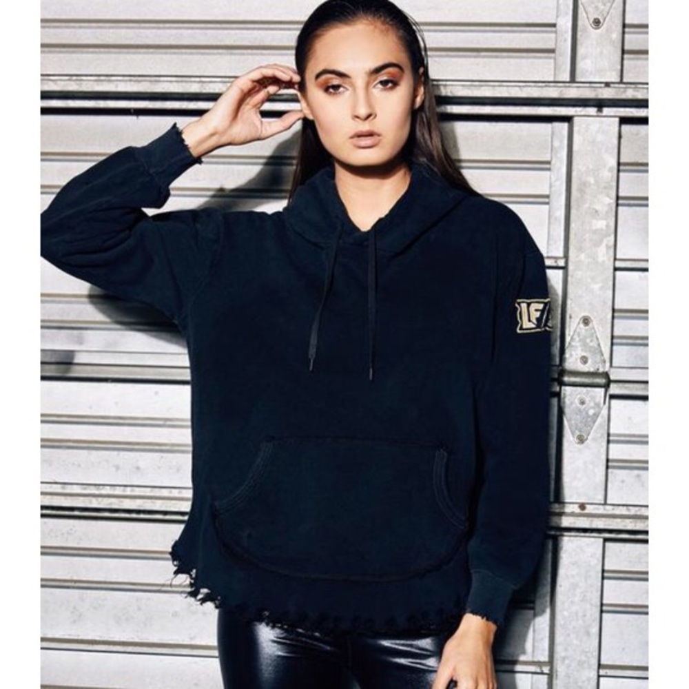 NWOT LF Destroyed Hooded Sweatshirt